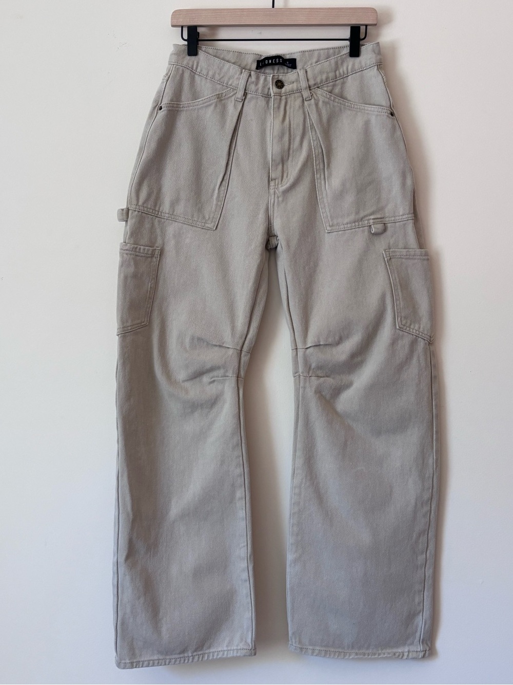 Lioness Miami vice relaxed Leg Utility Trousers in tan - Picture 4 of 5